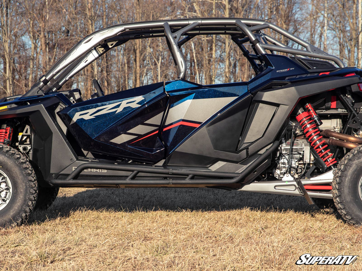 Photo of SuperATV Polaris RZR Turbo R 4 Rock Slider Nerf Bars by SuperATV - Premium Nerf Bars for UTVs / Side by Sides