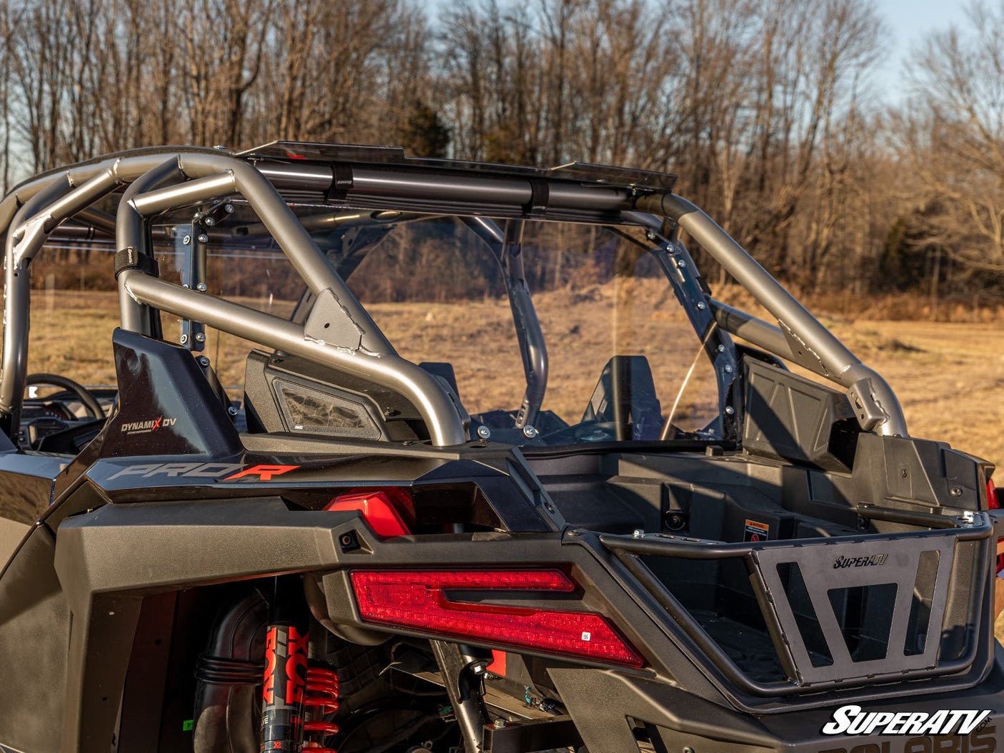Photo of SuperATV Polaris RZR Pro R Rear Windshield by SuperATV - Premium Windshields for UTVs / Side by Sides