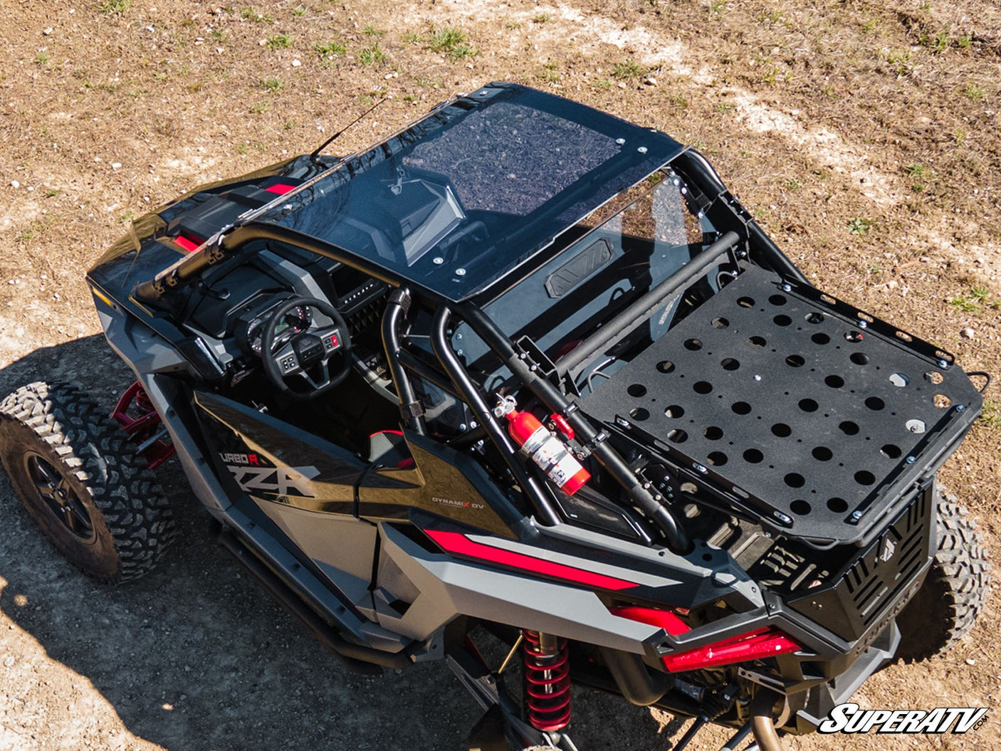 Photo of SuperATV Polaris RZR Turbo R Tinted Roof by SuperATV - Premium Roofs for UTVs / Side by Sides
