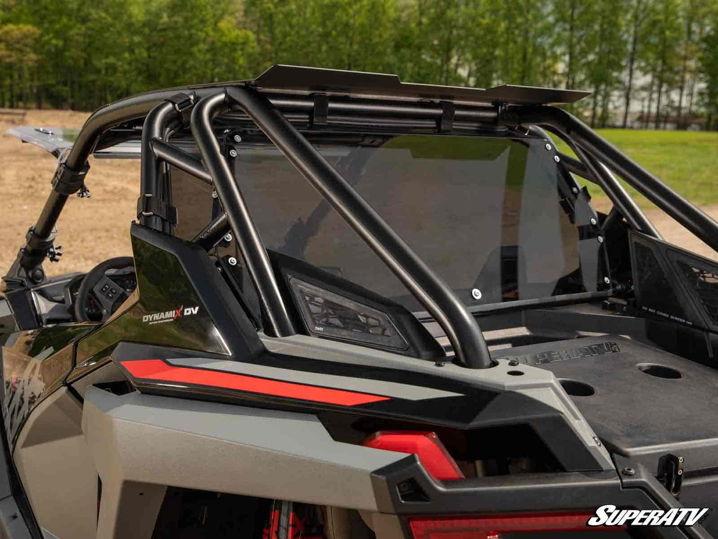 Photo of SuperATV Polaris RZR Turbo R Rear Windshield by SuperATV - Premium Windshields for UTVs / Side by Sides