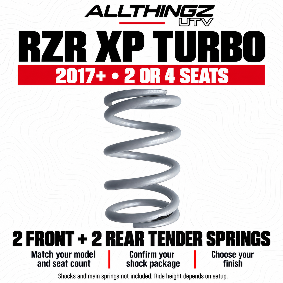 Polaris RZR XP Turbo Tender Spring Kit — fitment and product selection details