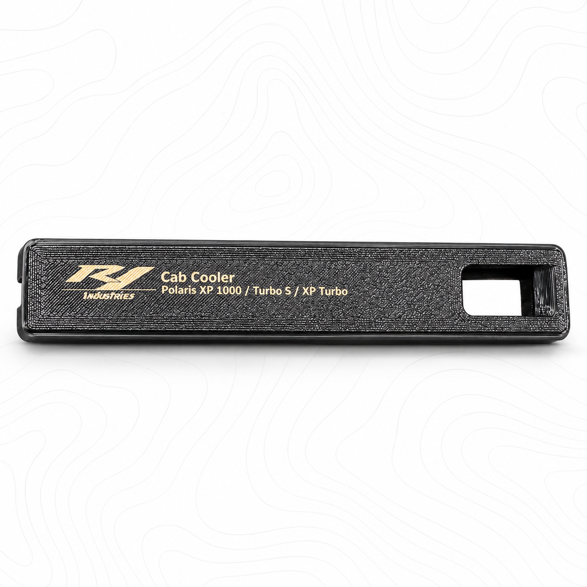 Top view of R1 Industries Cab Cooler door latch