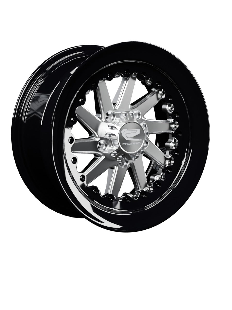15″ Wheel for RZR Pro R (Packard Cyclone Silver) — manufacturer product image