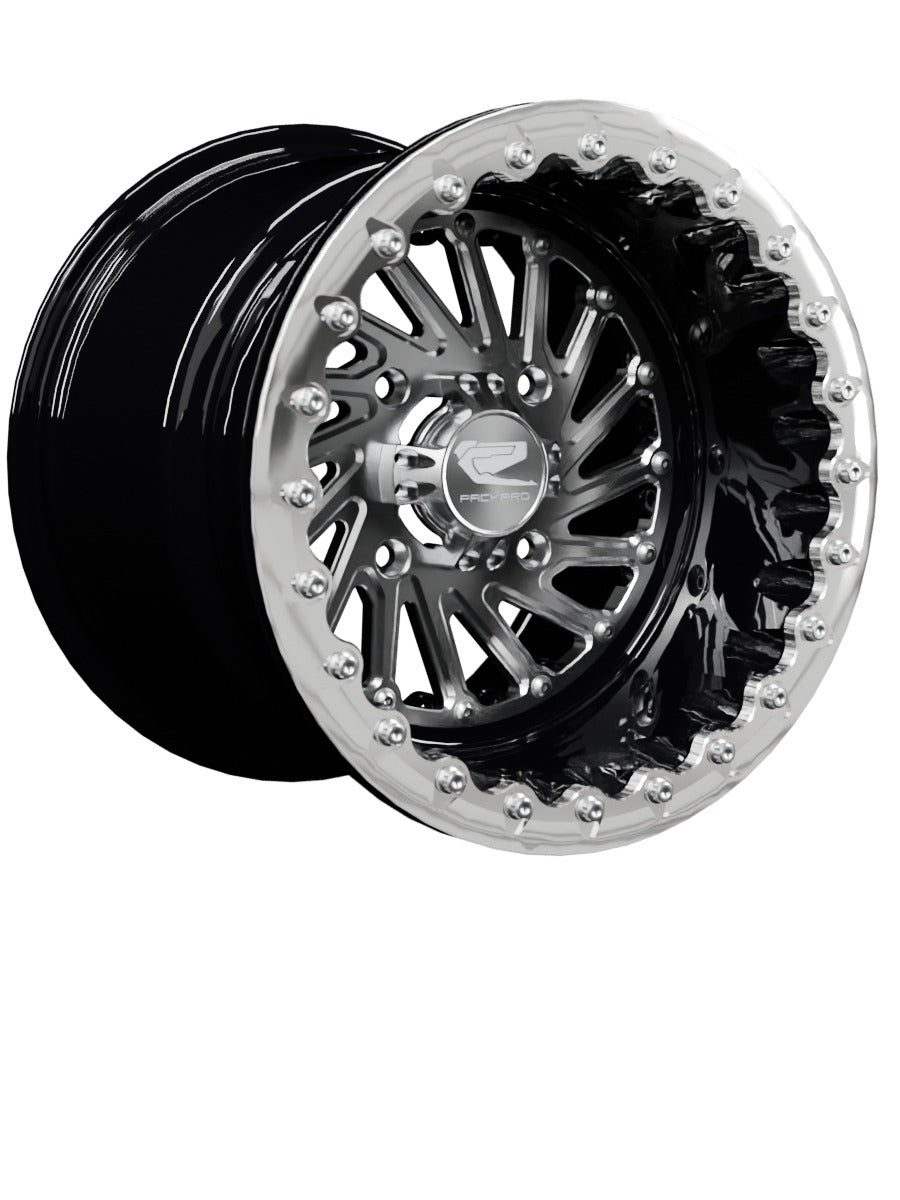 Packard cyclone ff forged beadlock silver — manufacturer configuration rendering; representative image, not a photograph.
