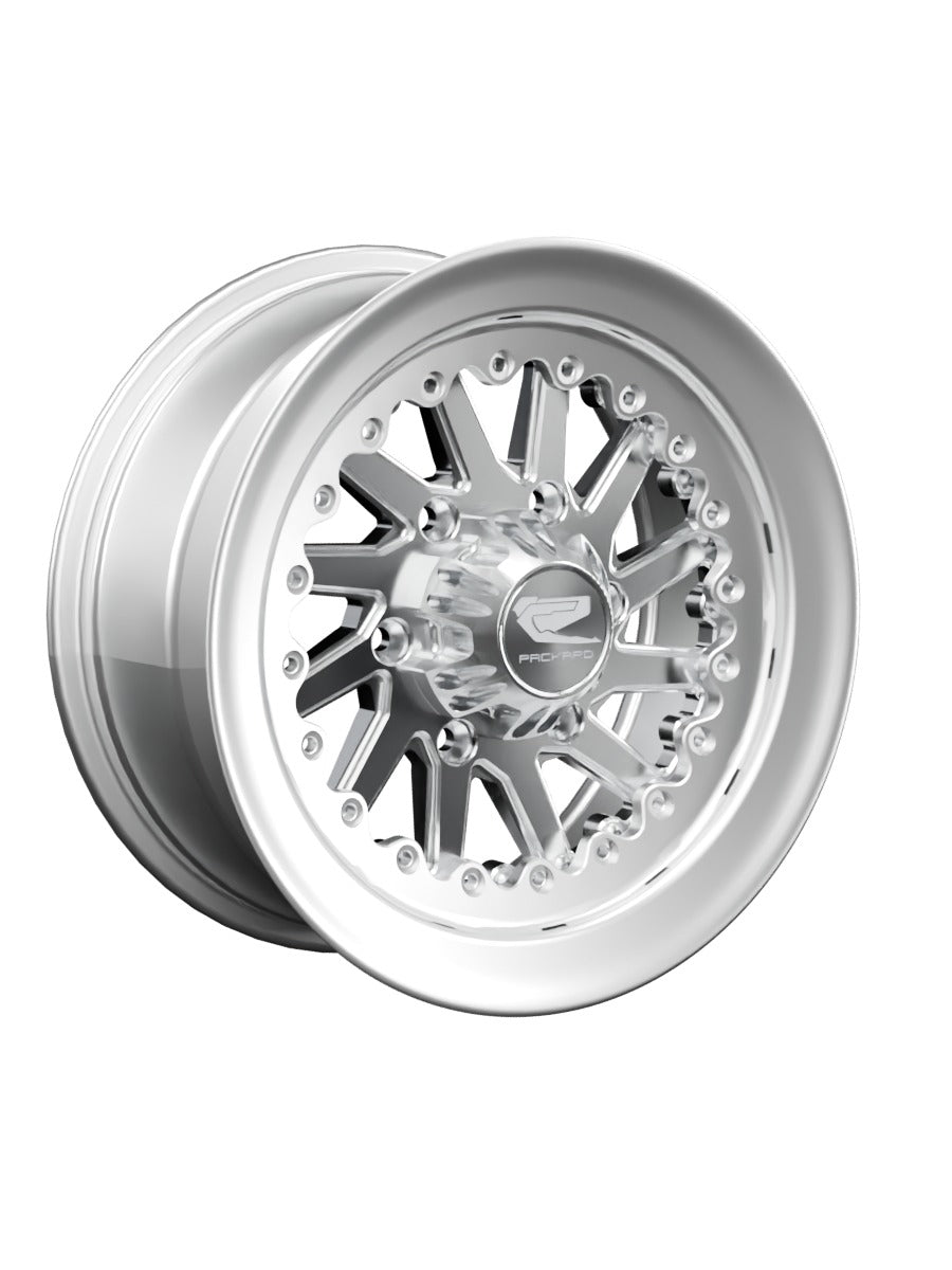 Packard Cyclone CYCL-SLV-139.7-POLB-7-SPIN — manufacturer rendering; representative wheel configuration. Physical dimensions not shown.