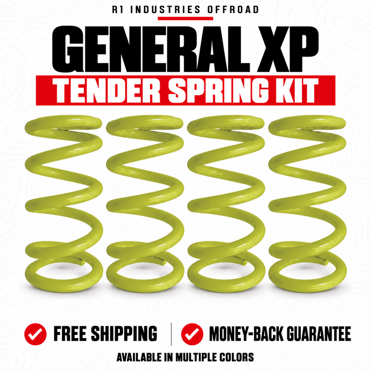 Polaris General XP Tender Spring Kit in Lime Squeeze