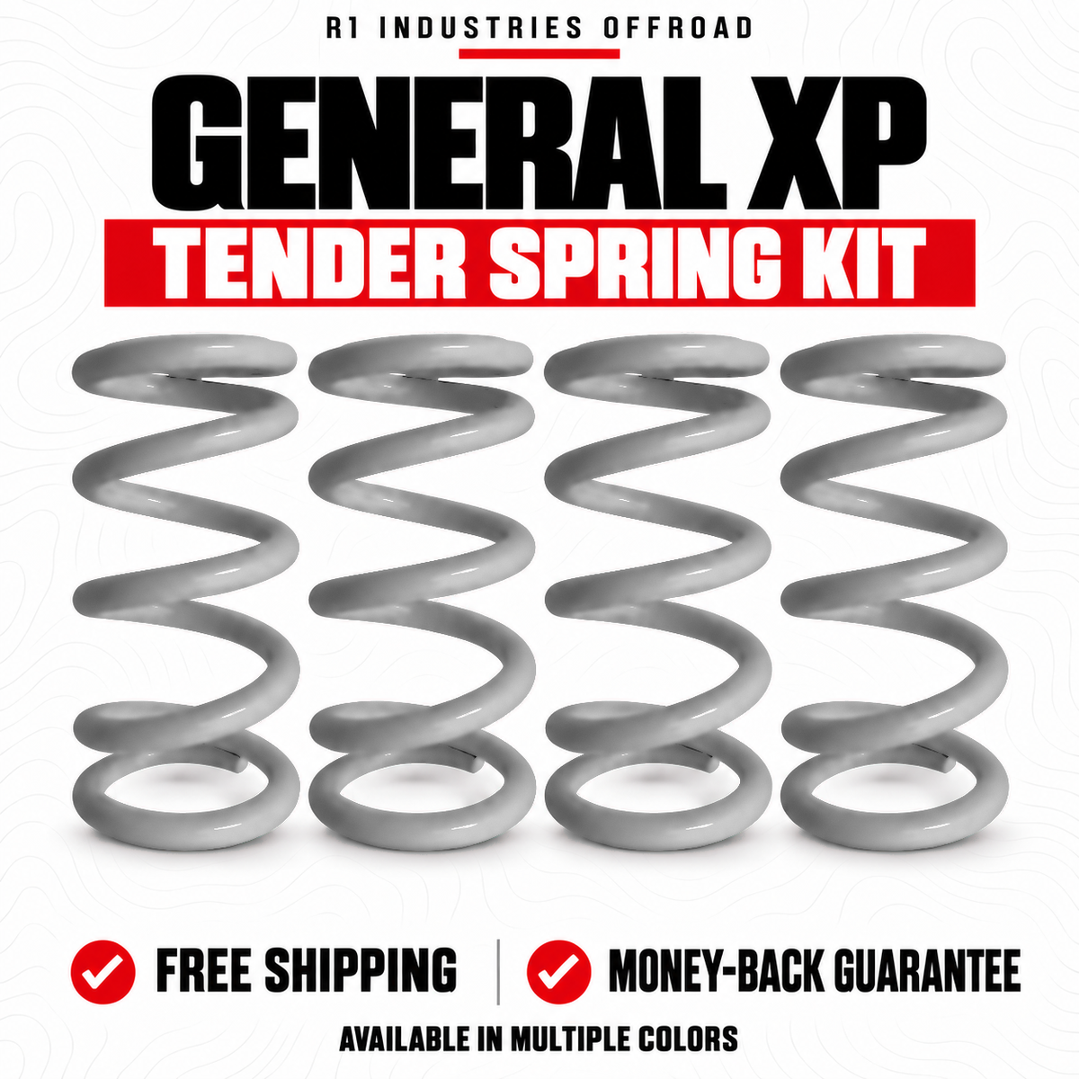 Polaris General XP Tender Spring Kit in Raw vapor-blasted spring metal finish