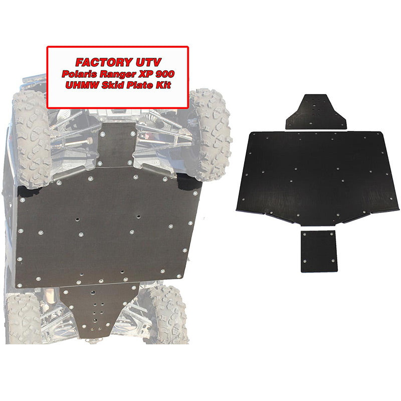 Photo of Polaris Ranger XP 900 UHMW Skid Plate by Factory UTV - Premium Skid Plates for UTVs / Side by Sides