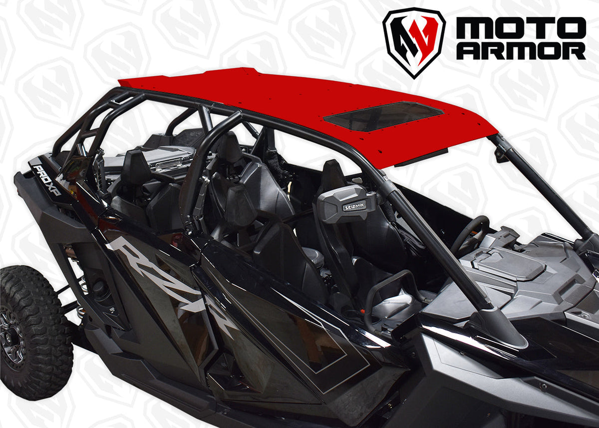 Photo of Aluminum Roof (With Sunroof) RZR PRO XP 4 & RZR TURBO R 4 by Moto Armor - Premium for UTVs / Side by Sides