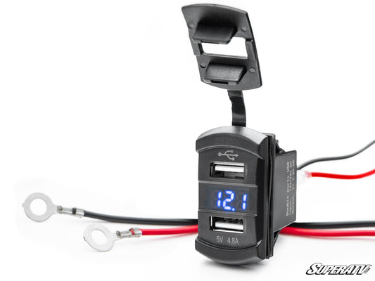 Photo of SuperATV 12 V UTV Voltmeter and Dual USB Charger by SuperATV - Premium Rocker Switches for UTVs / Side by Sides