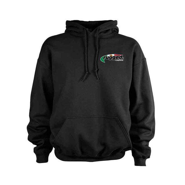 Photo of Rugged Radios MEXICAN FLAG Pullover Hoodie - Black by Rugged Radios - Premium for UTVs / Side by Sides