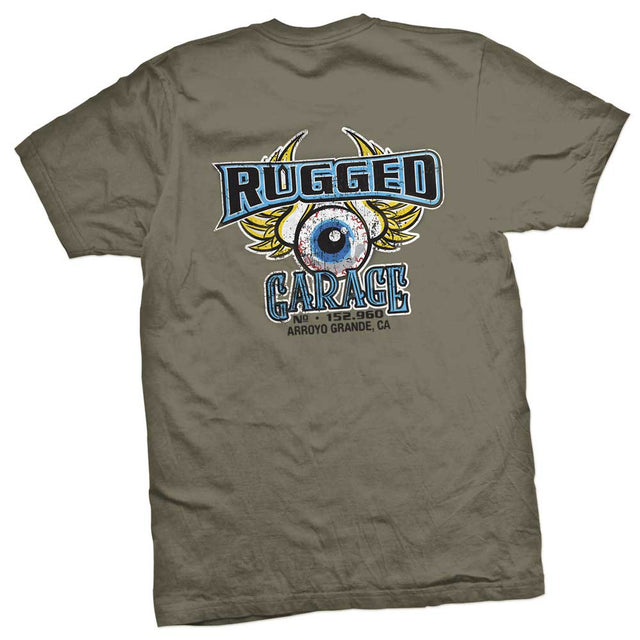 Photo of Rugged Radios GARAGE T-Shirt - Grey by Rugged Radios - Premium for UTVs / Side by Sides