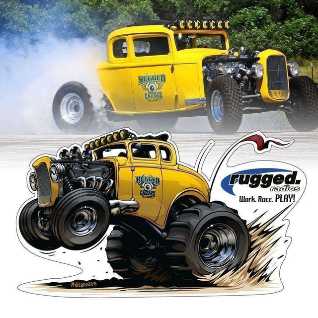 Photo of Rugged Radios '32 Die Cut Sticker by Rugged Radios - Premium for UTVs / Side by Sides