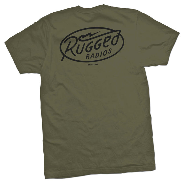Photo of Rugged Radios BOLT T-Shirt - Green by Rugged Radios - Premium for UTVs / Side by Sides