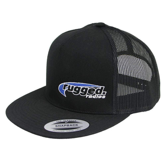 Photo of Rugged Radios Flat Bill Snapback Hat - Black by Rugged Radios - Premium for UTVs / Side by Sides
