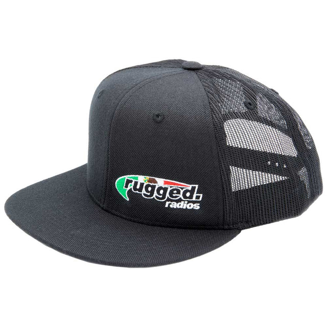 Photo of Rugged Radios MEXICAN FLAG Flat Bill Snapback Hat - Black by Rugged Radios - Premium for UTVs / Side by Sides