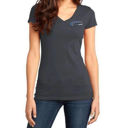 Photo of Rugged Radios WORK RACE PLAY Ladies T-Shirt - Grey by Rugged Radios - Premium for UTVs / Side by Sides