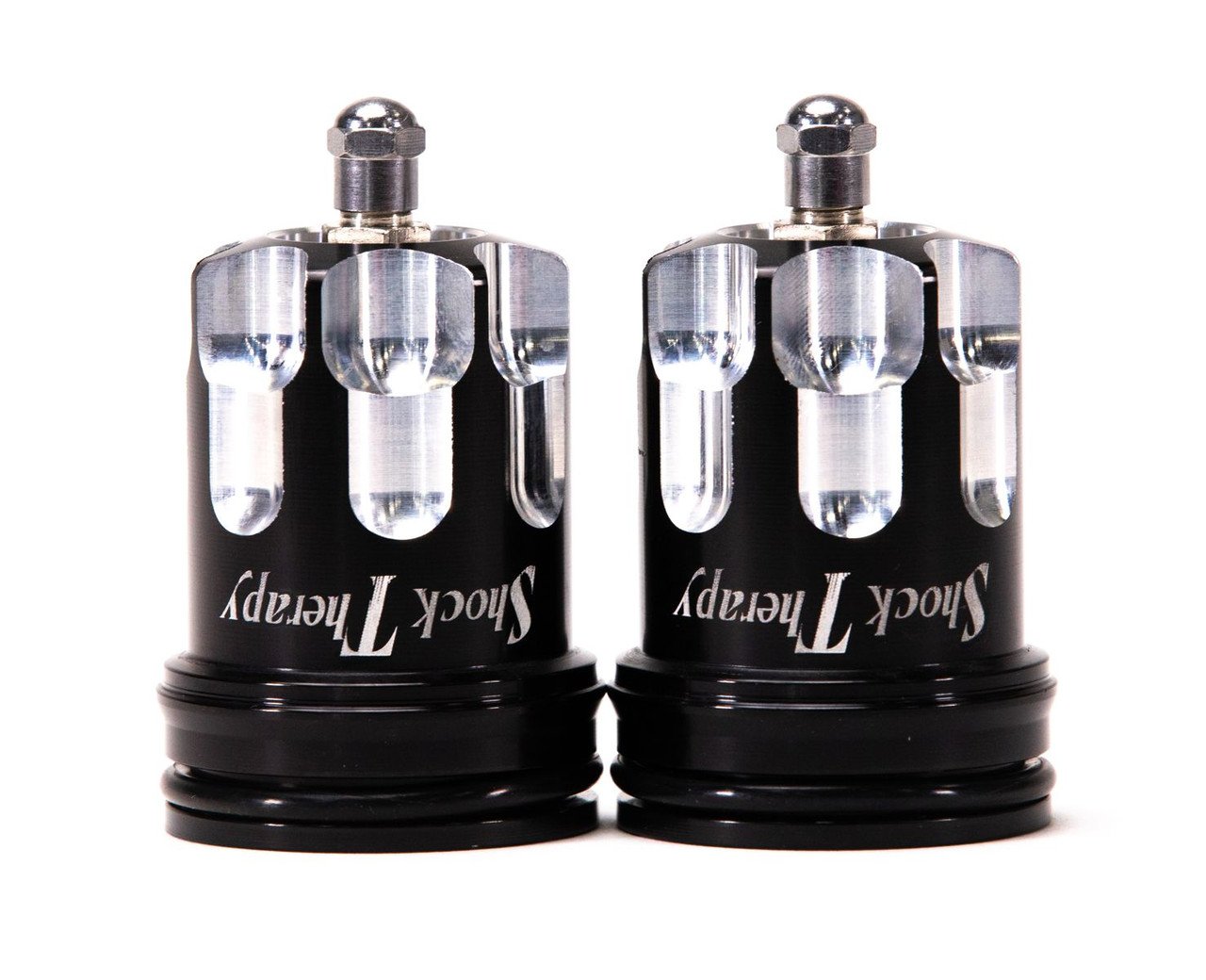 Photo of Billet Reservoir Caps for Fox Shocks with 2.0" / 2.5" Reservoir Bodies by Shock Therapy - Premium Shocks, Springs, & Accessories for UTVs / Side by Sides