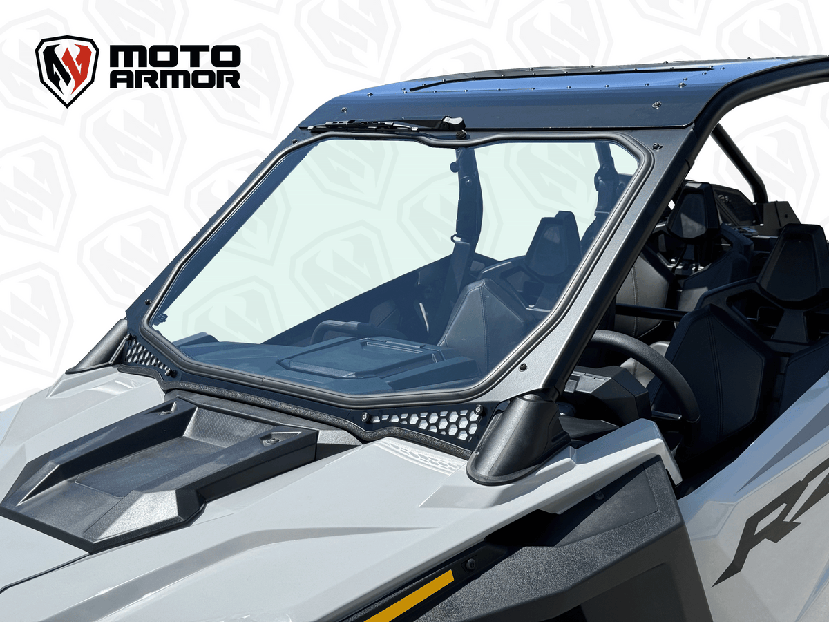 Photo of Moto Armor Polaris RZR Pro Max Visibility Full Glass Windshield by Moto Armor - Premium Windshields for UTVs / Side by Sides