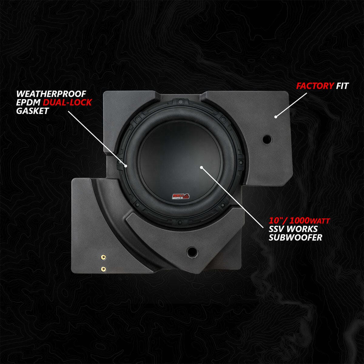 SSV Works '17-'25 Can-Am Maverick X3, Phase-5 V-Spec 6-Speaker 1650watt System With JVC