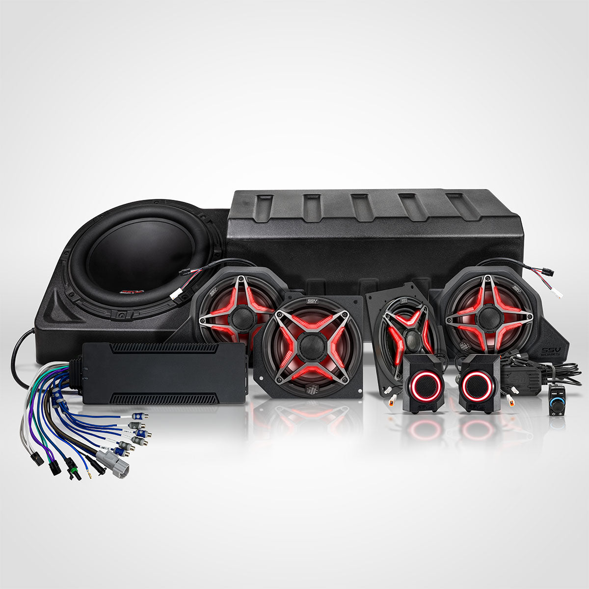 SSV Works '24-'26 Polaris Xpedition ADV 5 8-Speaker Phase 7 V Spec Plug & Play Audio Kit