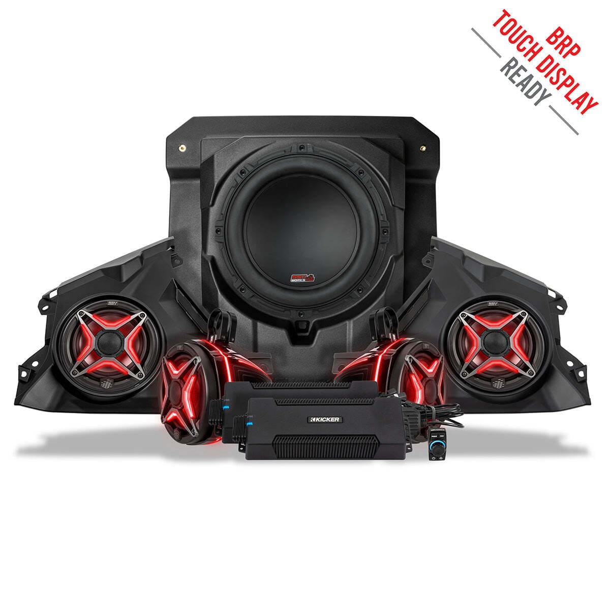SSV Works '24-'25 Can-Am Maverick R Phase-4 V-Spec 1650watt 5-Speaker Stereo System