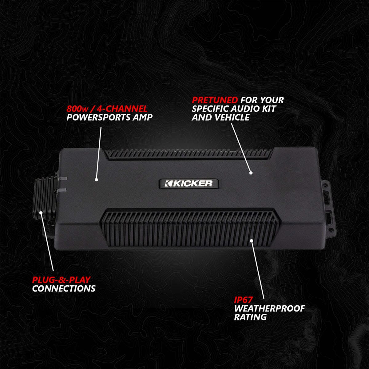 SSV Works '24-'25 Can-Am Maverick R Phase-4 V-Spec 1650watt 5-Speaker Stereo System