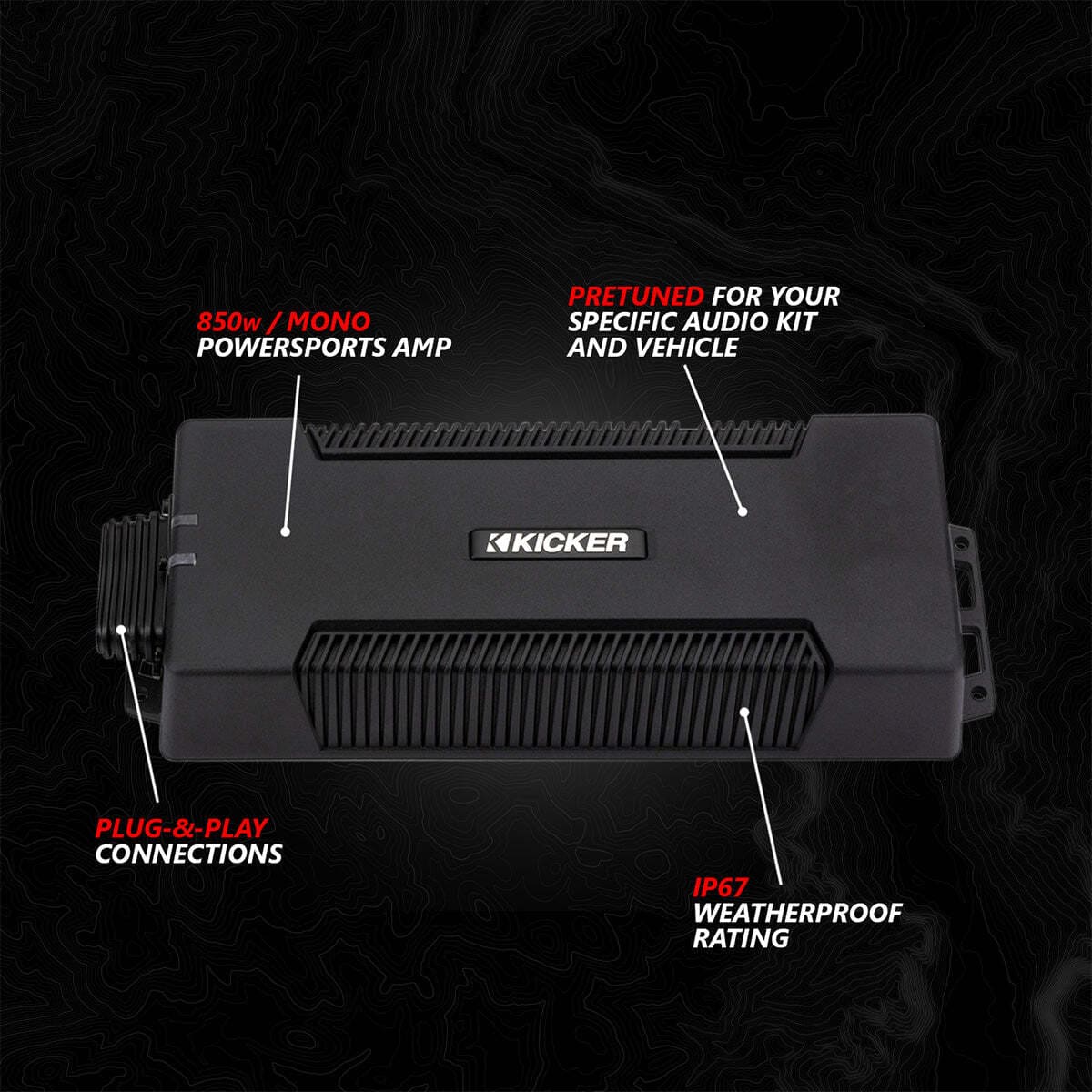 SSV Works '24-'25 Can-Am Maverick R Phase-4 V-Spec 1650watt 5-Speaker Stereo System