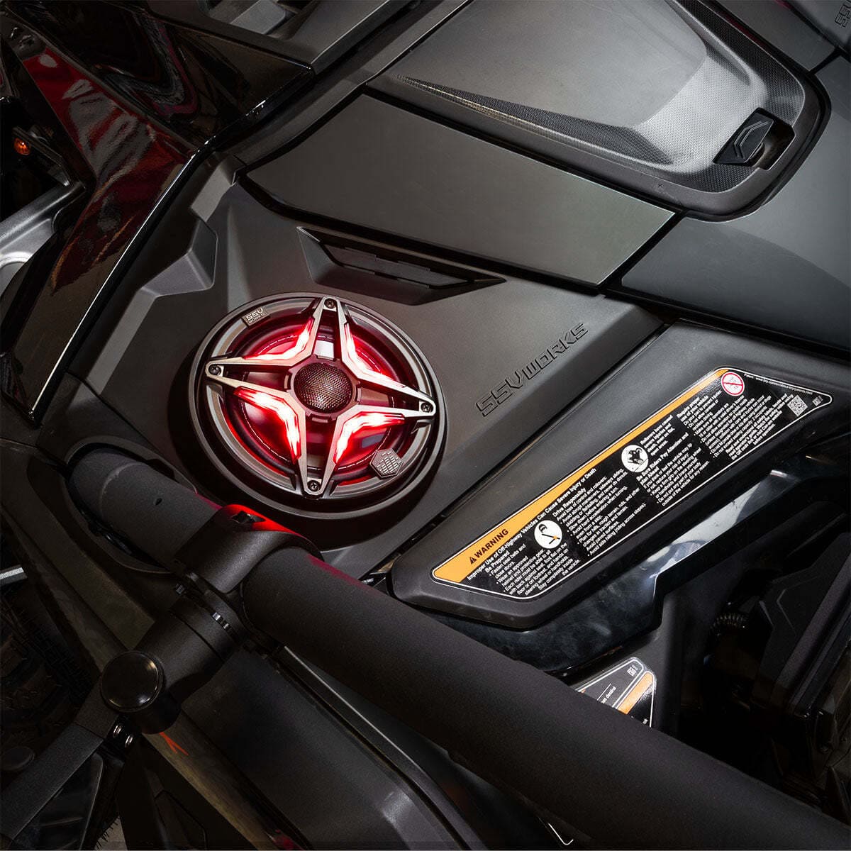 SSV Works '24-'25 Can-Am Maverick R Phase-4 V-Spec 1650watt 5-Speaker Stereo System