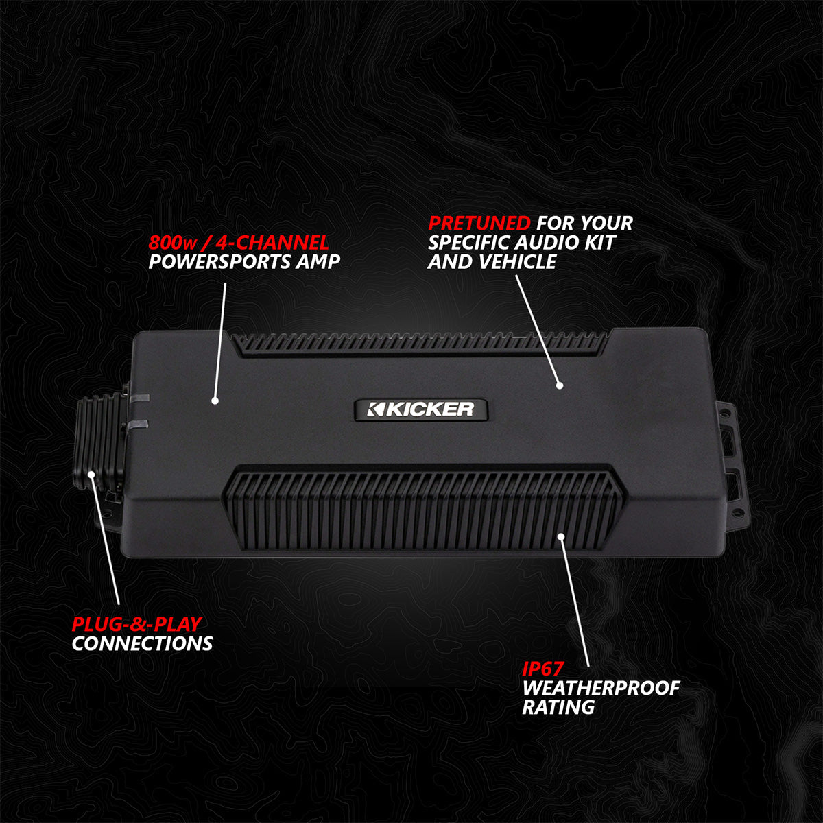 SSV Works '24-'26 Can-Am Maverick R Phase-6 K-Spec 1400watt 6-Speaker Stereo System With Kicker Horns