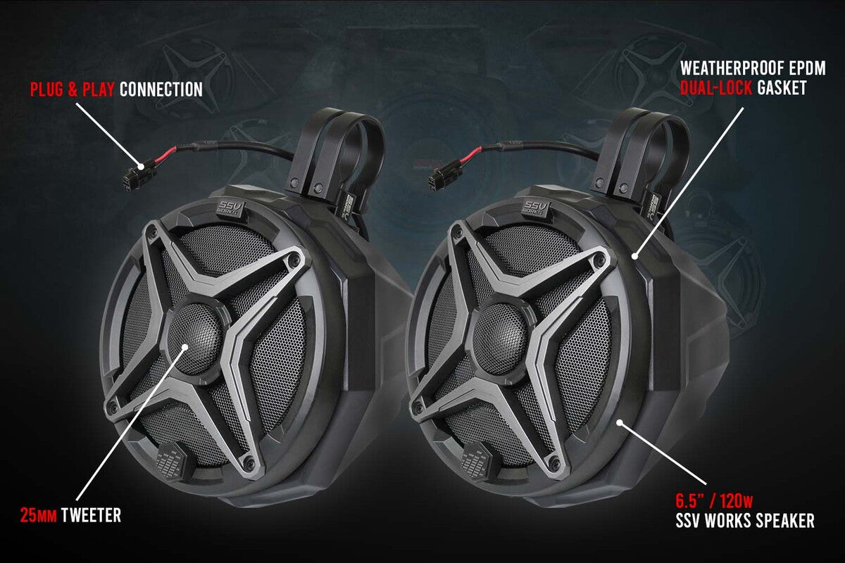 SSV Works WP Overhead Series Systems 6.5" Speaker Pods