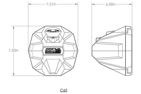 SSV Works WP Overhead Series Systems 6.5" Speaker Pods