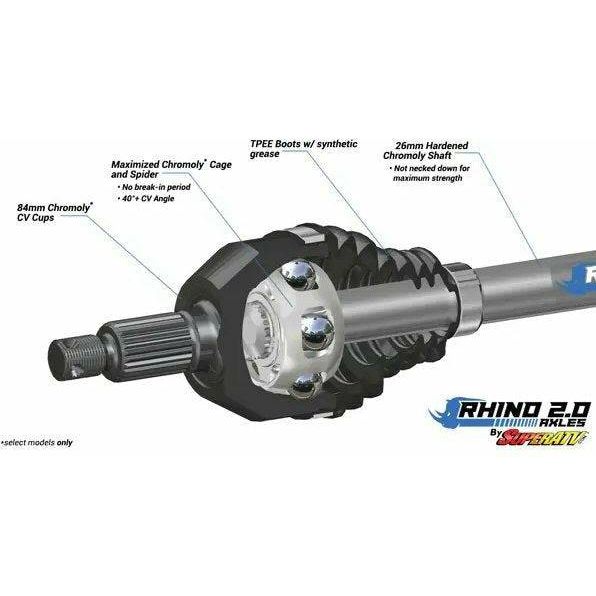 Photo of Can Am Defender MAX HD10 Rhino 2.0 Heavy Duty Axle by SuperATV - Premium Axles for UTVs / Side by Sides