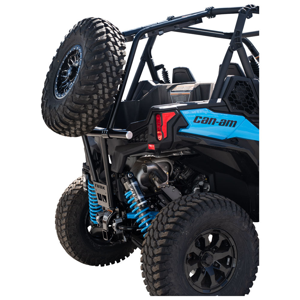 Tusk Impact Rear Cargo Rack & Spare Tire Mount for Can-Am Maverick