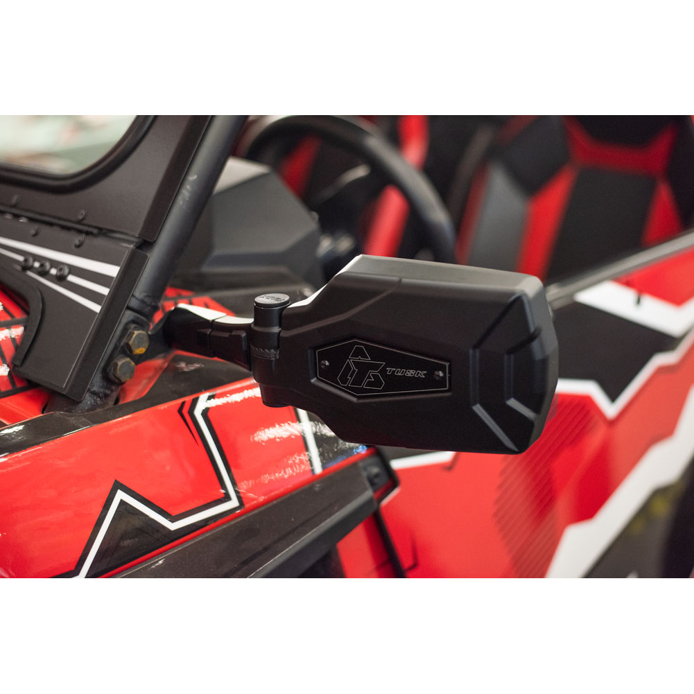 Tusk Pivot Folding UTV Mirror Kit w/A-pillar Mounts Polaris RZR 2014-2026