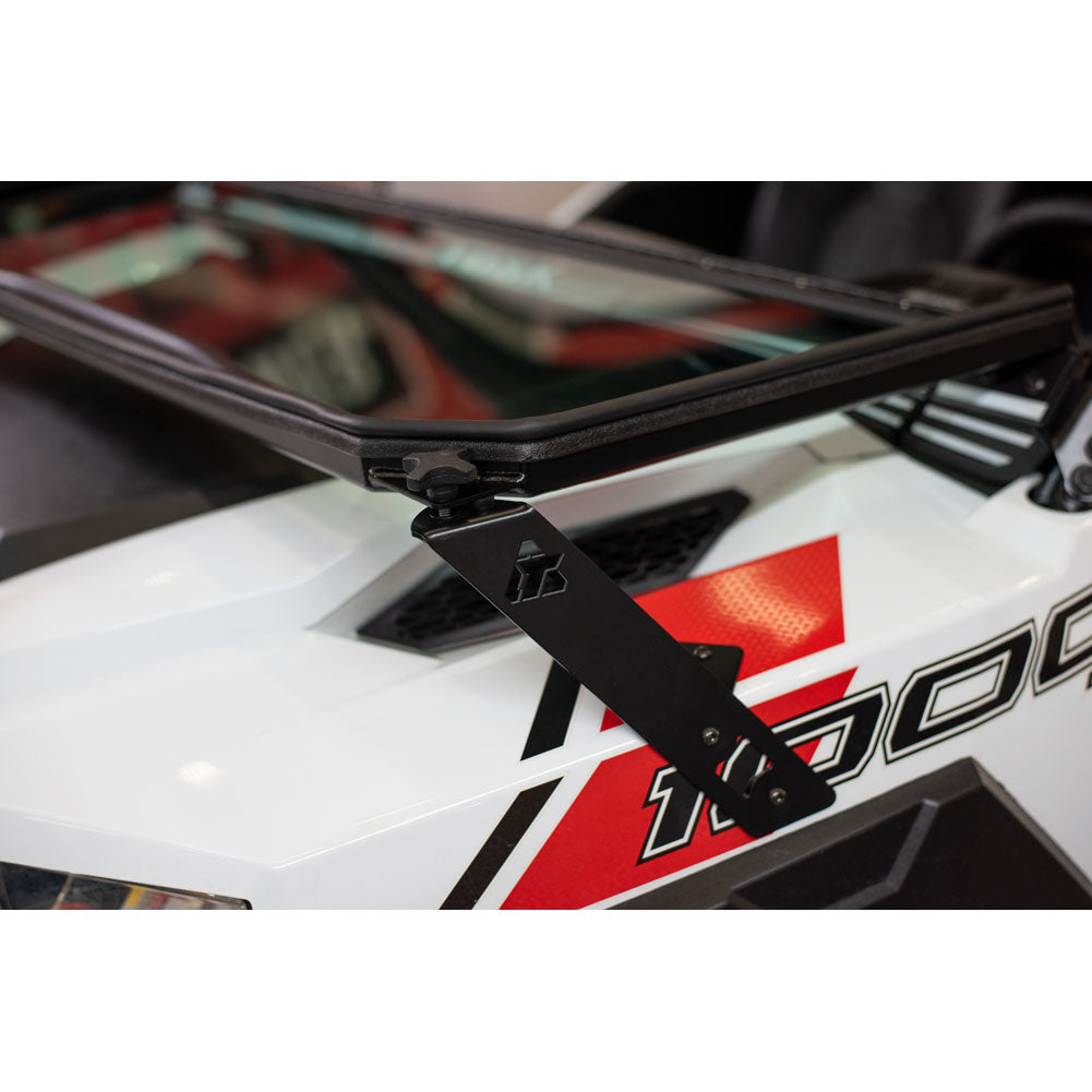 Tusk UTV Folding Glass Windshield w Wiper Polaris GENERAL 1000 2016-2026*