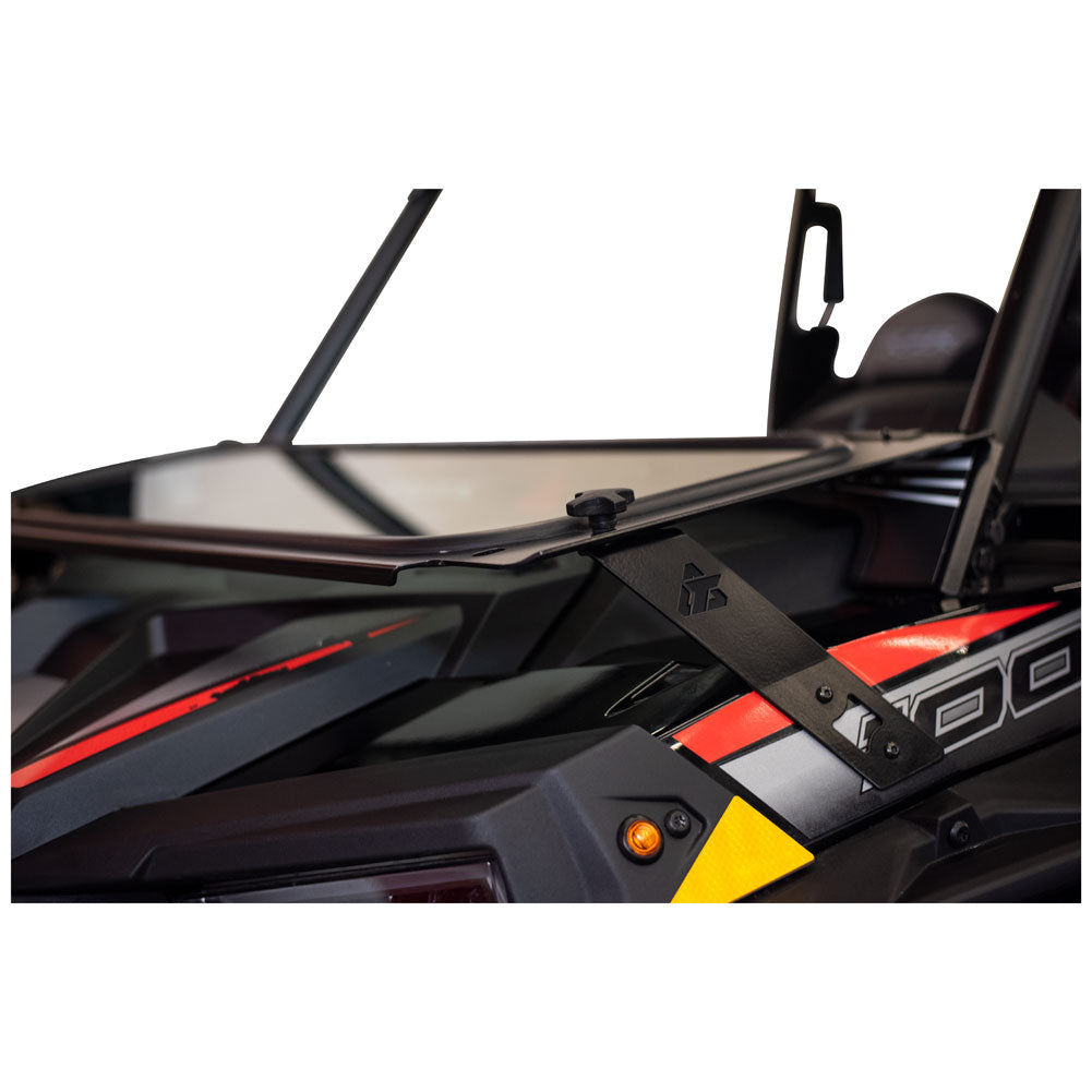 Tusk UTV Folding Glass Windshield with Windshield Wiper Polaris RZR XP 1000 2019–2023
