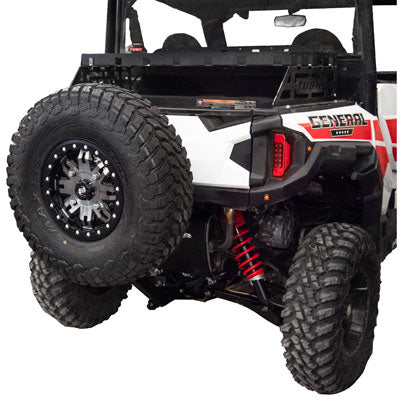 Photo of Tusk Polaris General Hitch Mounted Spare Tire Carrier by Tusk - Premium Spare Tire Mounts for UTVs / Side by Sides