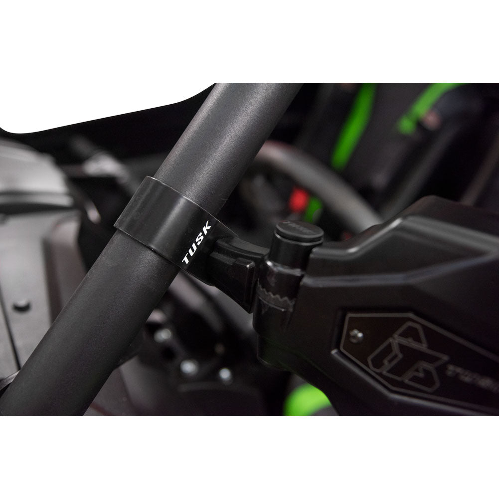 Tusk Pivot Folding Mirror Kit with Low Profile UTV Roll Cage Clamp Polaris RZR Pro R 4 Factory Armored Edition 2020-2026