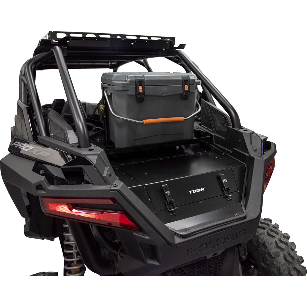 Tusk Cargo Hatch with Top Rack - Black Powder Coated for Polaris RZR Pro S 4