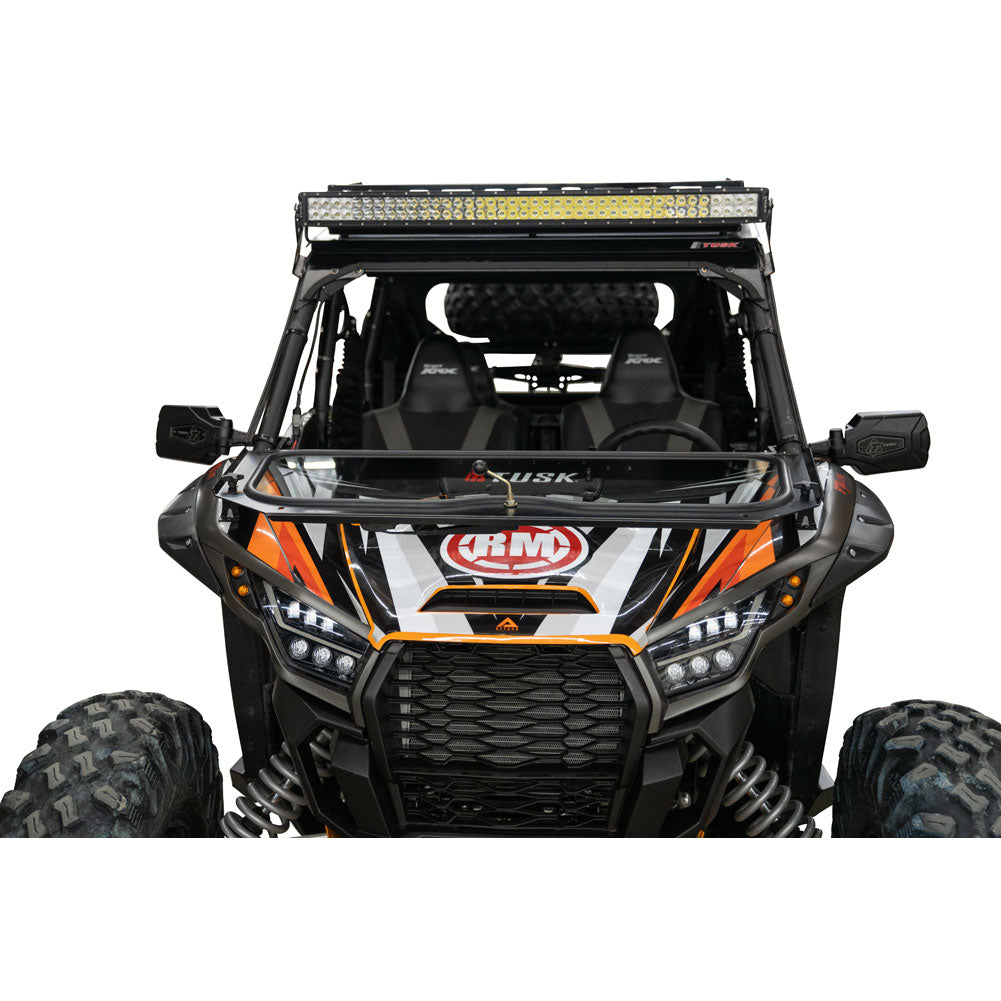 Tusk UTV Folding Glass Windshield w/ Wiper Kawasaki Teryx KRX 1000 2020–2026*