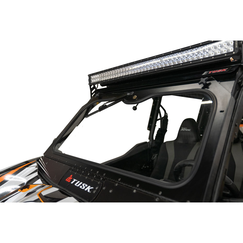 Tusk UTV Folding Glass Windshield w/ Wiper Kawasaki Teryx KRX 1000 2020–2026*