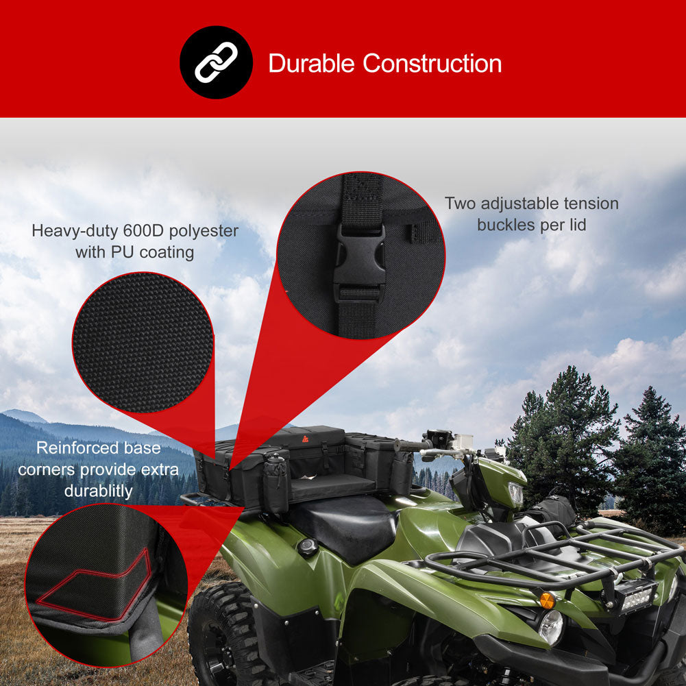 Tusk Trail-Runner Zipperless ATV Rear Rack Bag Universal
