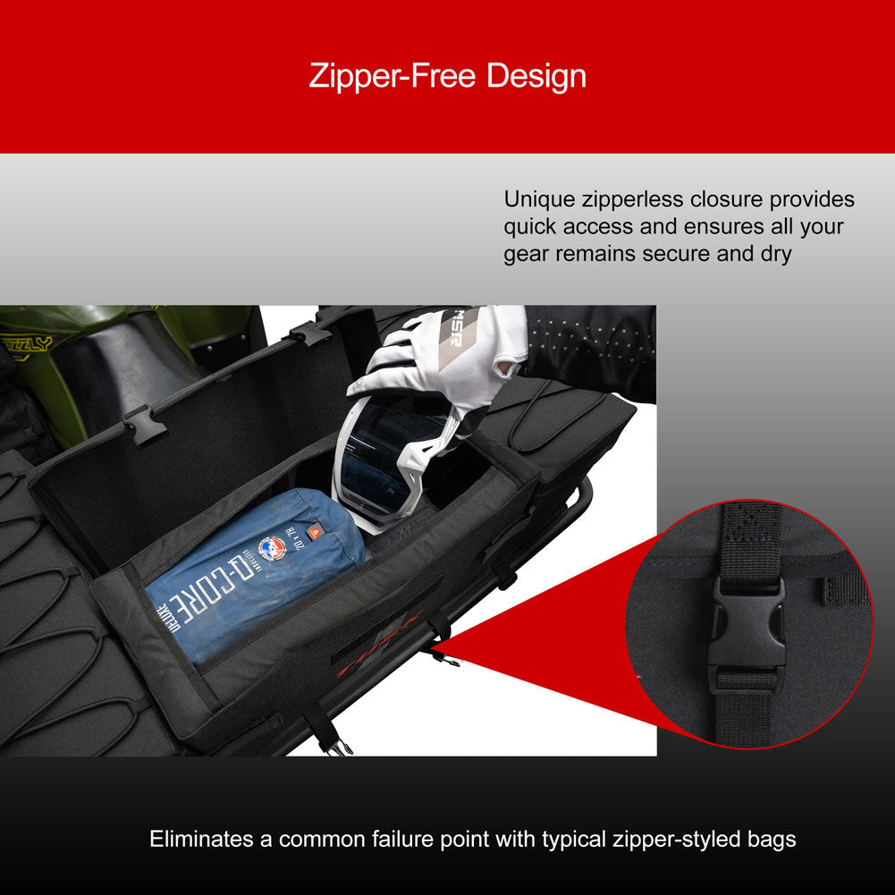 Tusk Trail-Runner Zipperless ATV Rear Rack Bag Universal