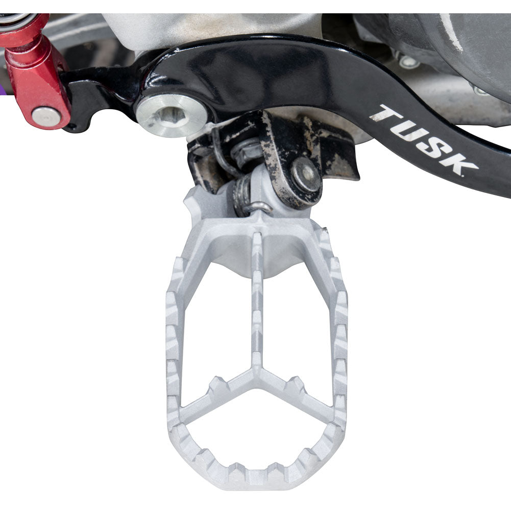 Tusk Blitz Titanium Moto Foot Pegs Jet Fuel Honda CRF250R 2002–2026
