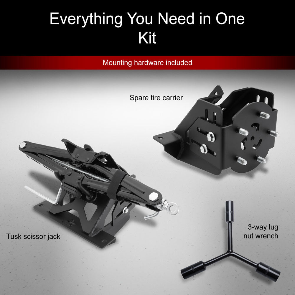 Tusk Spare Tire Carrier Combo Kit Polaris XPEDITION ADV 5 Northstar 2024–2026