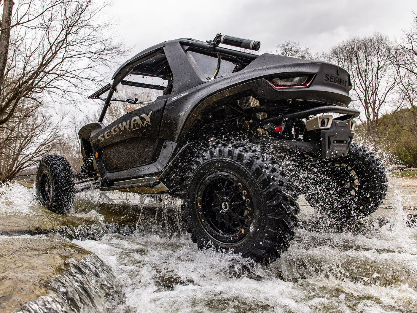 Standard XT Warrior Tires 30x10x15 on 15x10 Assault Industries Hellfire Matte Titanium Wheels 4/136 Pattern