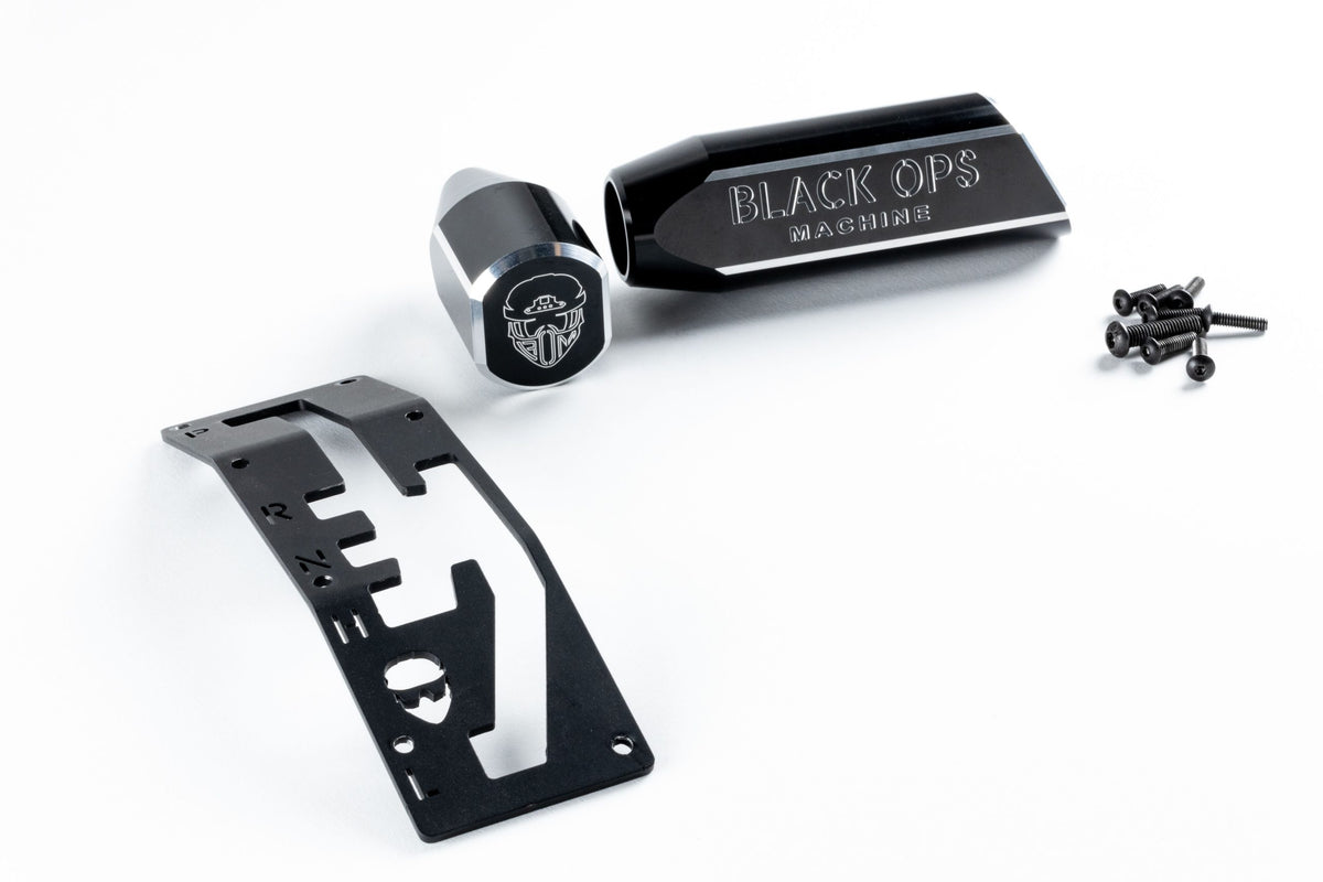Can-Am X3 Shifter Kit - 6061 Billet Aluminum Shift Knob, Grab Handle + Shift Gate Plate (Under 30 Min Install)