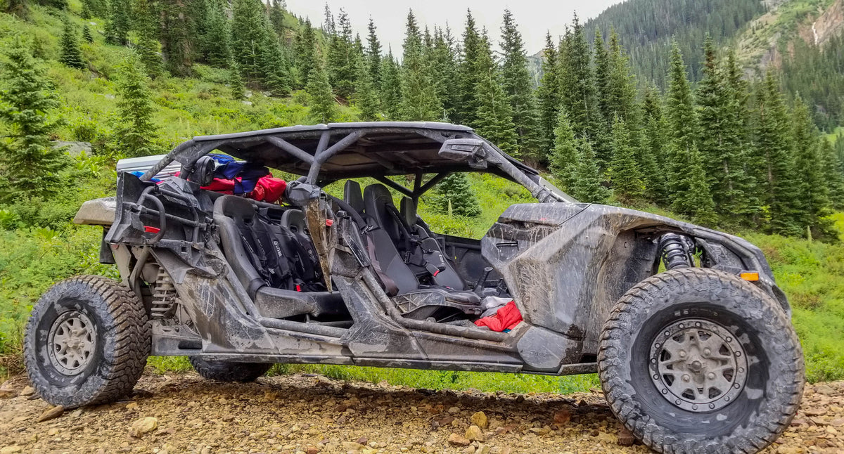 Photo of Maverick X3 Rear Bench Seat W Harnesses (2017-2025) by UTV Mountain Accessories - Premium Seats & Accessories for UTVs / Side by Sides