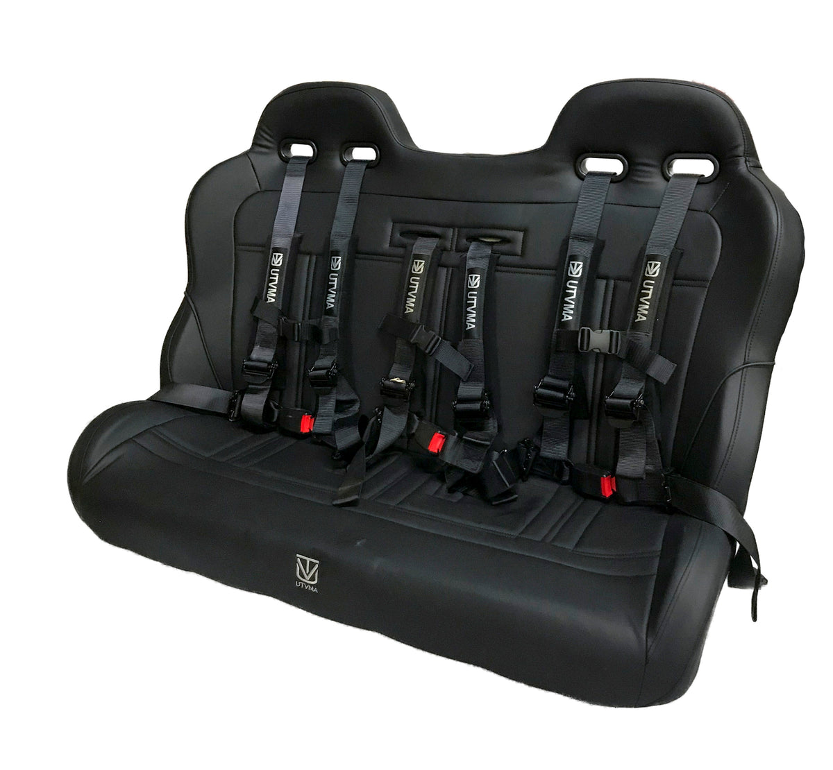 Photo of Yamaha Wolverine X4 Rear Bench Seat (2018-2025) W Harnesses by UTV Mountain Accessories - Premium Seats & Accessories for UTVs / Side by Sides